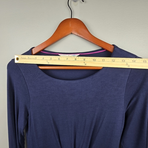 BODEN Long Sleeve Soft Midi Dress Modest Navy Womens Size 8 Office‎ Business - Picture 10 of 15